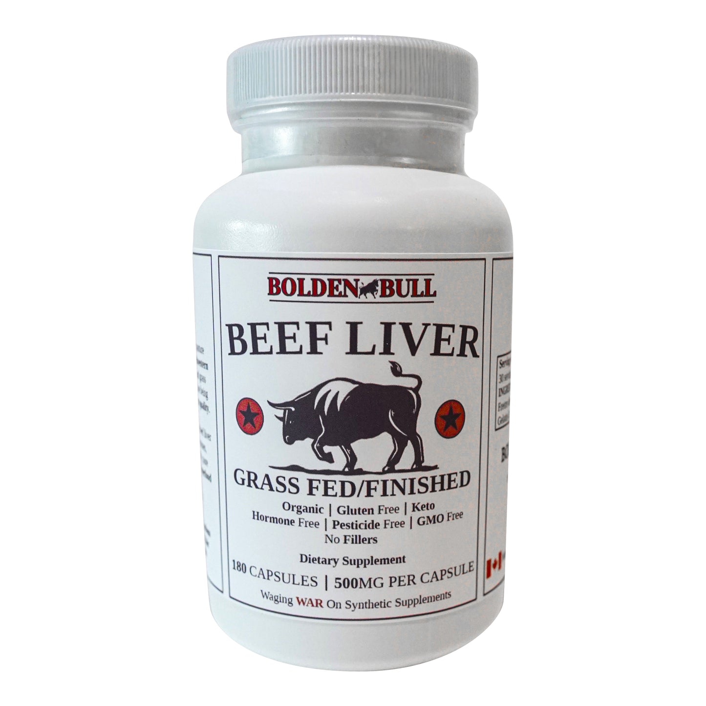 BoldenBull BEEF LIVER Supplement Grass-Fed/Finished